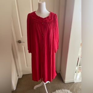 VINTAGE SHADOW LINE ROBE AND NIGHTGOWN SET 2X GOOD CONDITION